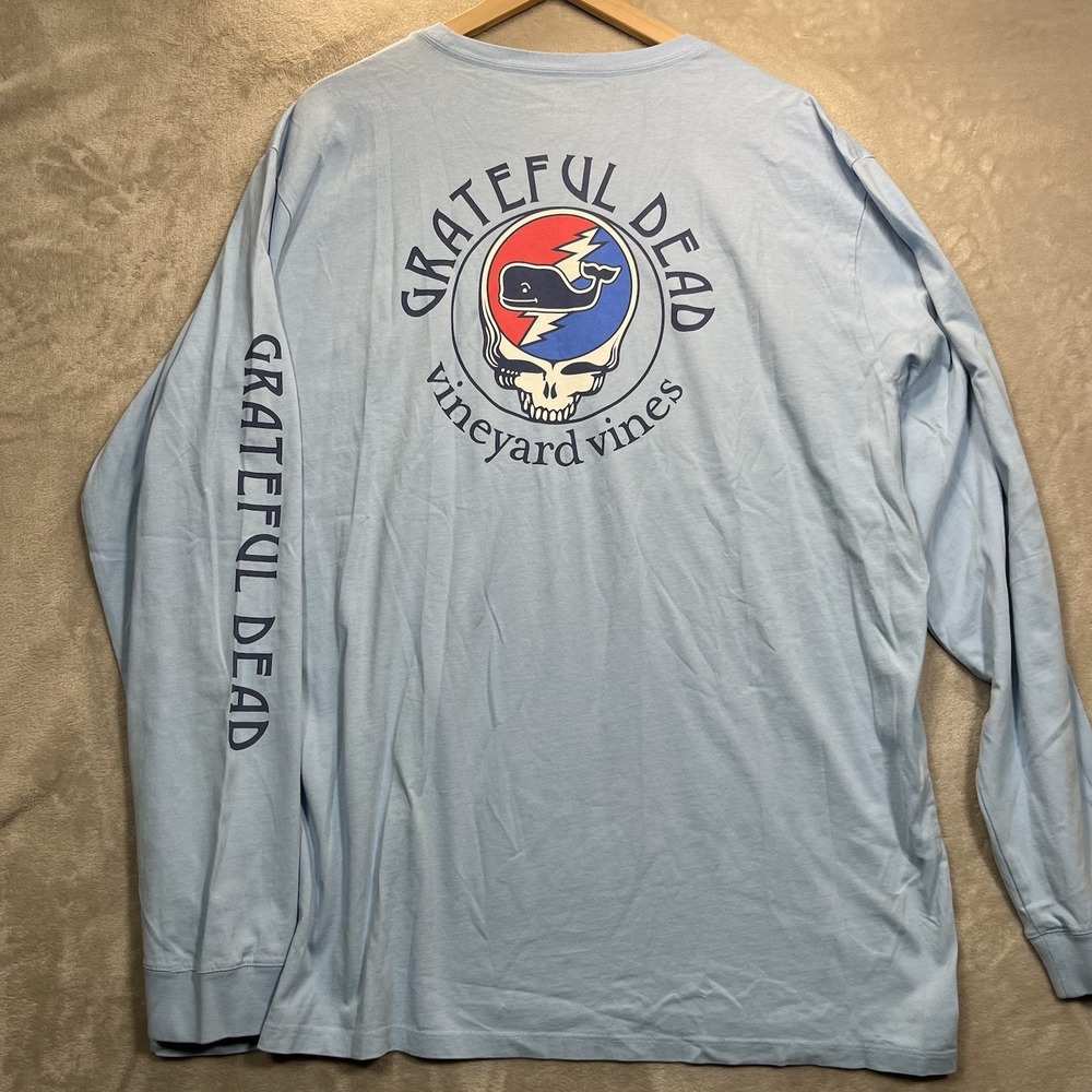 Vineyard Vines x Grateful Dead Long Sleeve Pocket Shirt Size XXL
